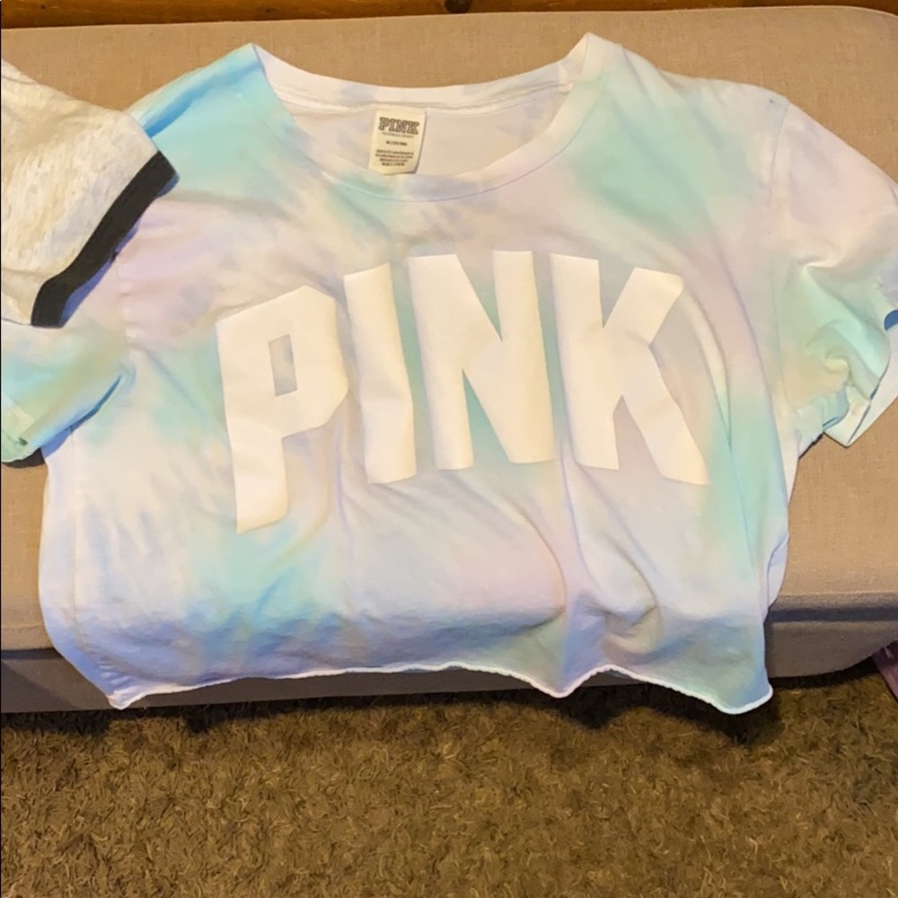 Pink Crop tops shirts
